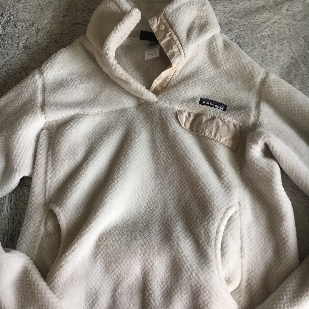 Patagonia White Snap Button Jacket - image 1